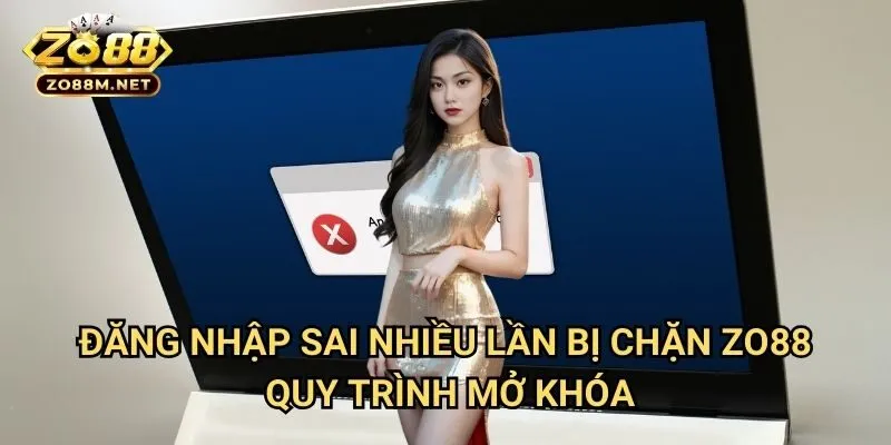 Đăng nhập sai nhiều lần bị chặn Zo88 - Quy Trình Mở Khóa